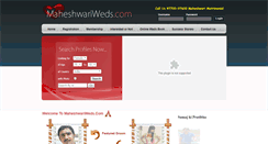 Desktop Screenshot of maheshwariweds.com